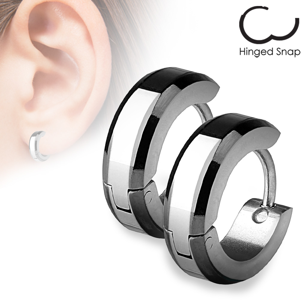 Hoop Earrings With Beveled Edges More Than Hype